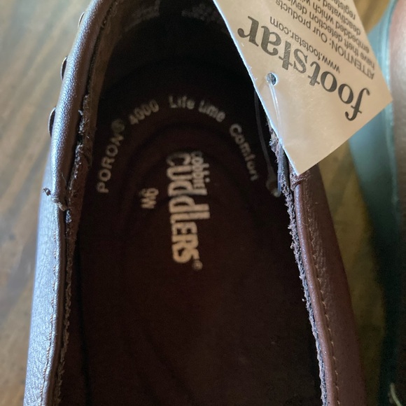 Woman’s brown size 9W cobbie cuddler brown leather slip ons new with tag no box - Picture 7 of 9